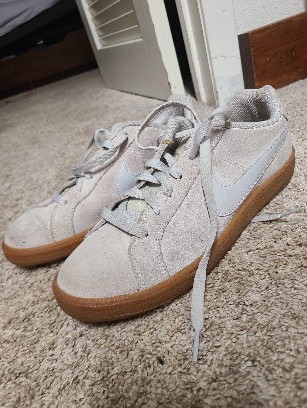 Nike Court Royale Gray Suede Sneakers Tennis Shoes